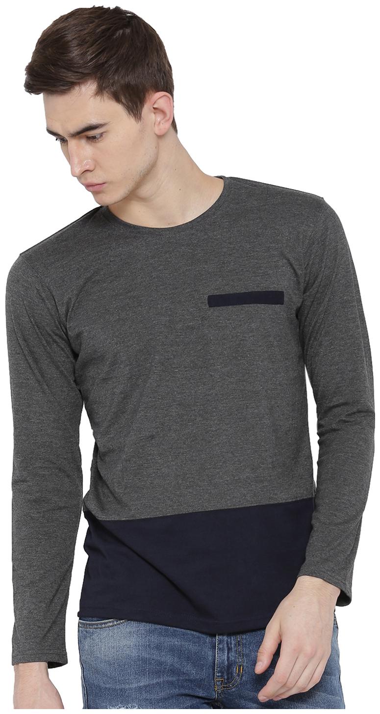 

Hubberholme Men Grey Regular fit Cotton Round neck T-Shirt - Pack Of 1