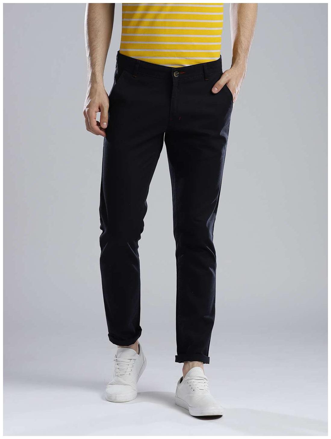 

Hubberholme Men Green Solid Slim fit Regular trousers