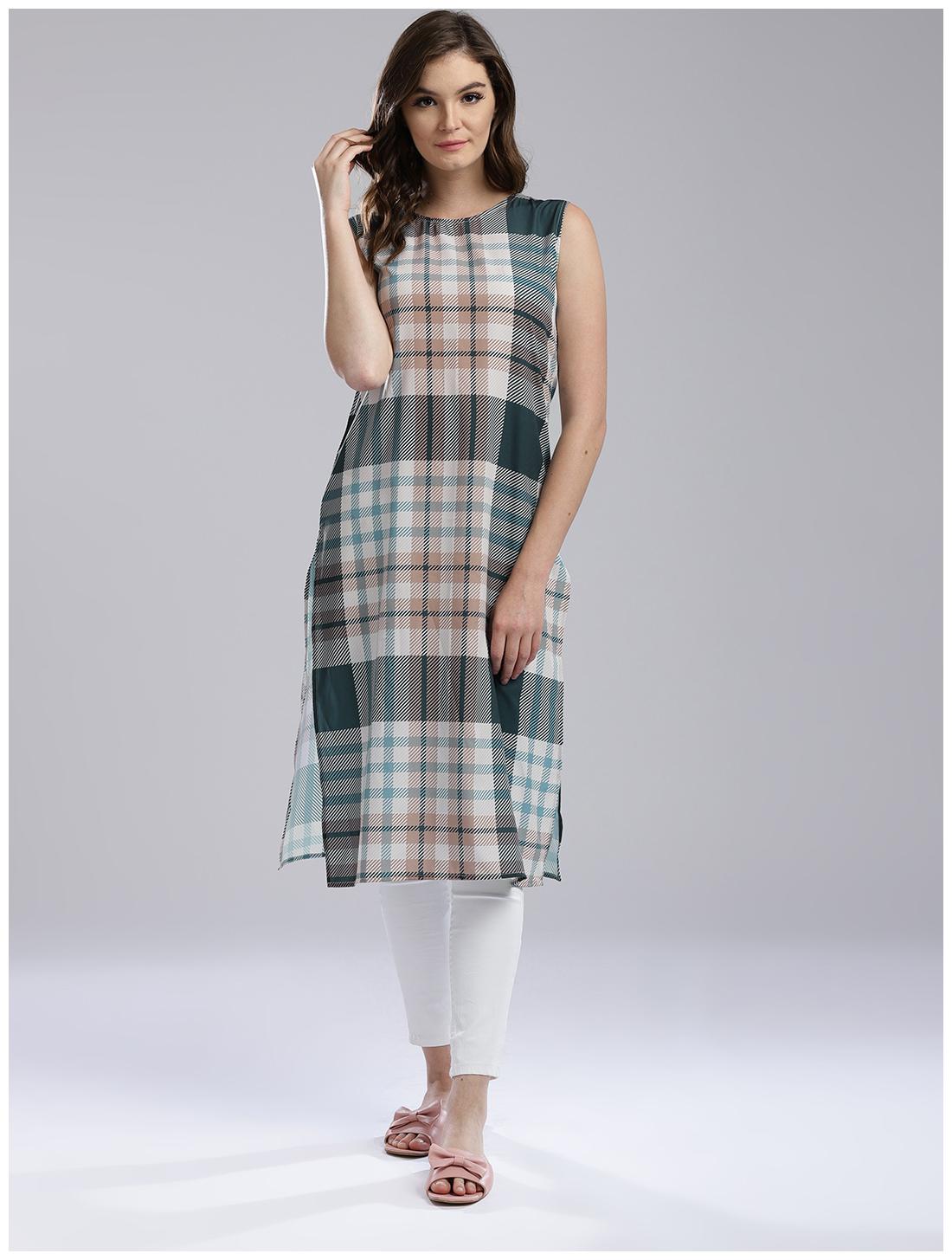 

Hubberholme Cream American Crepe Kurta