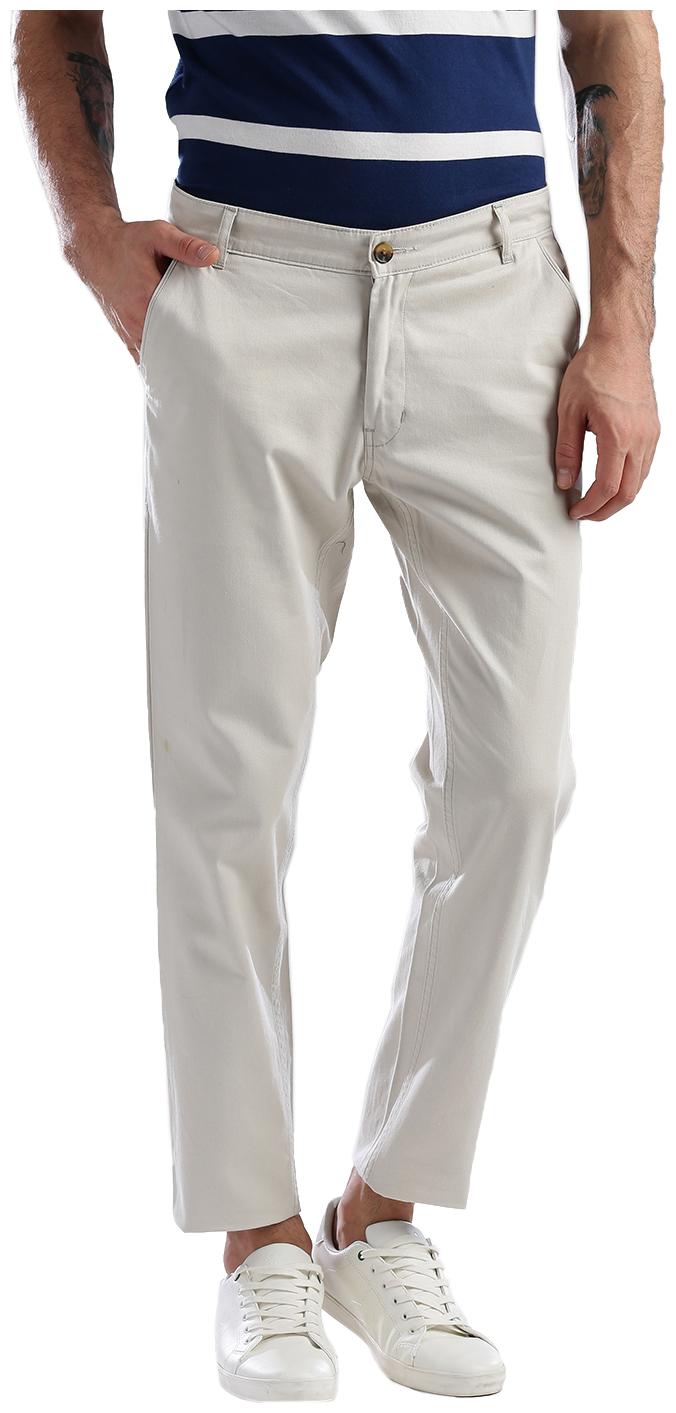 

Hubberholme Men White Solid Slim fit Chinos