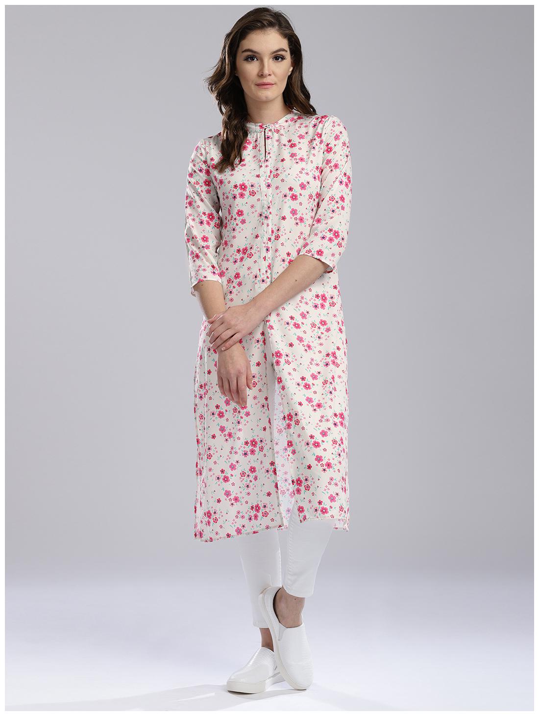 

Hubberholme Cream American Crepe Kurta