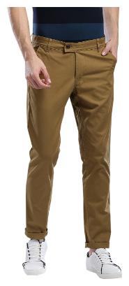 

Hubberholme Men Brown Solid Slim fit Chinos