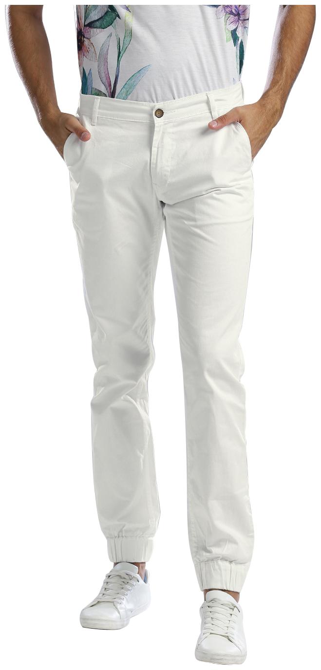 

Hubberholme Men White Solid Slim fit Chinos