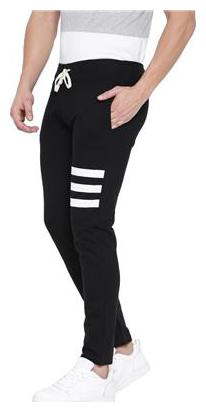 

Hubberholme Men Black Solid Slim fit Track pants