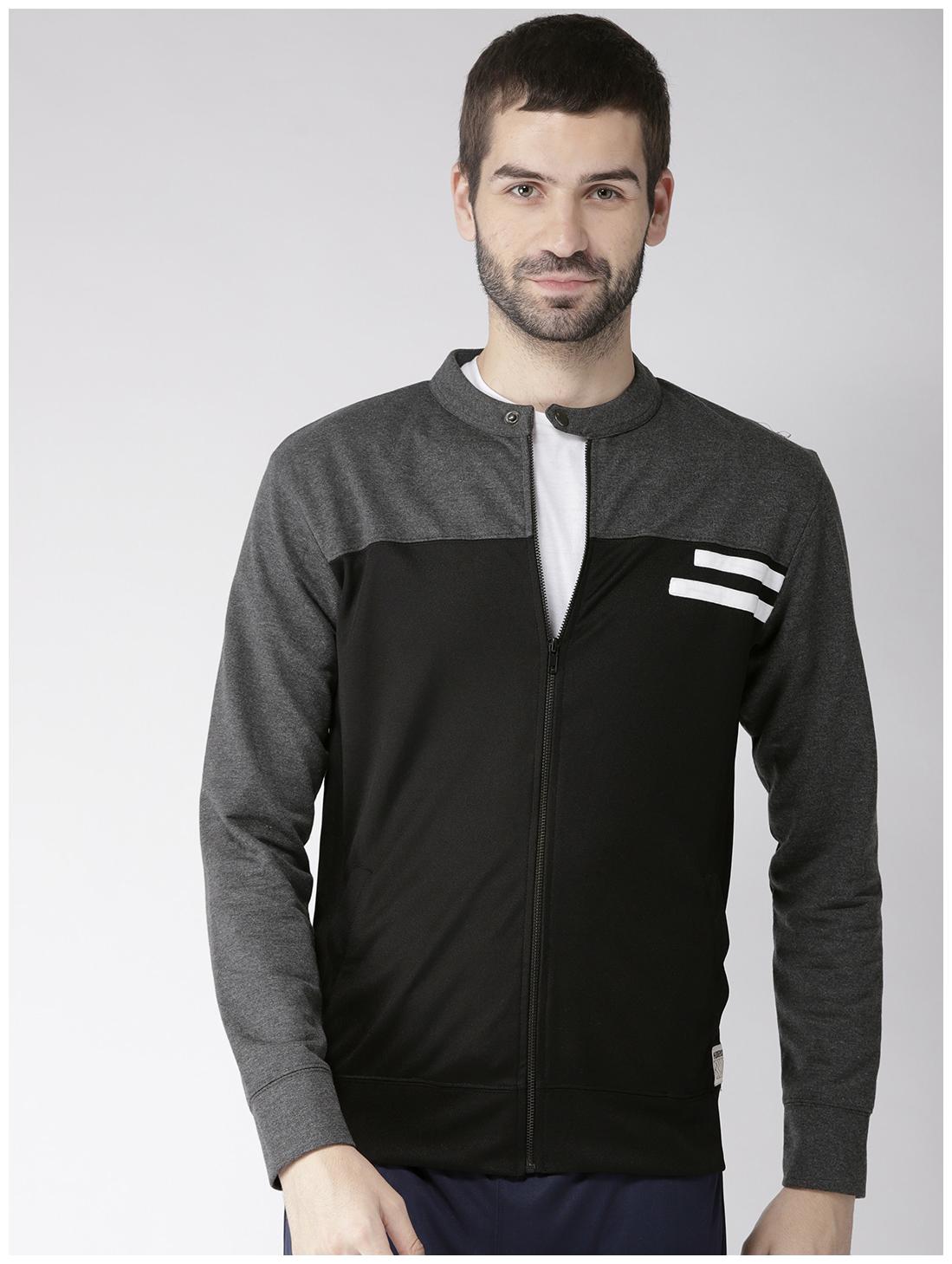 

Hubberholme Men Grey Henley neck Sweatshirt