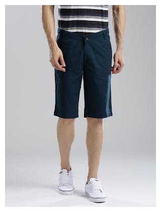 

Hubberholme Men Blue Slim Fit Regular Shorts