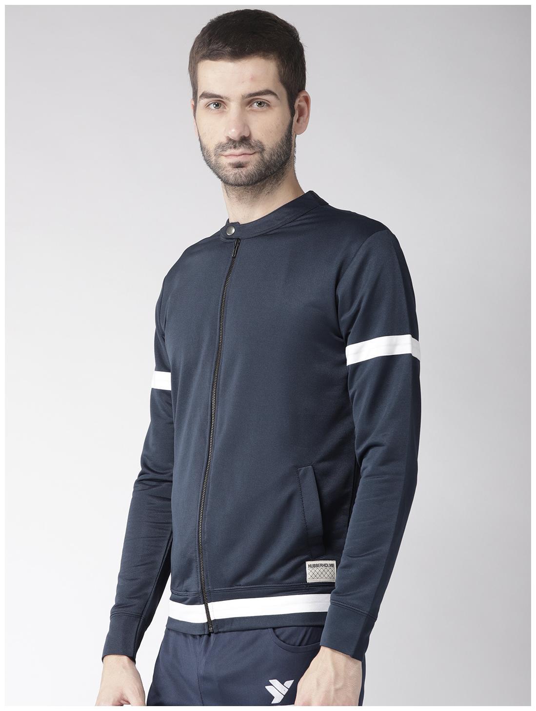 

Hubberholme Men Blue Henley neck Sweatshirt
