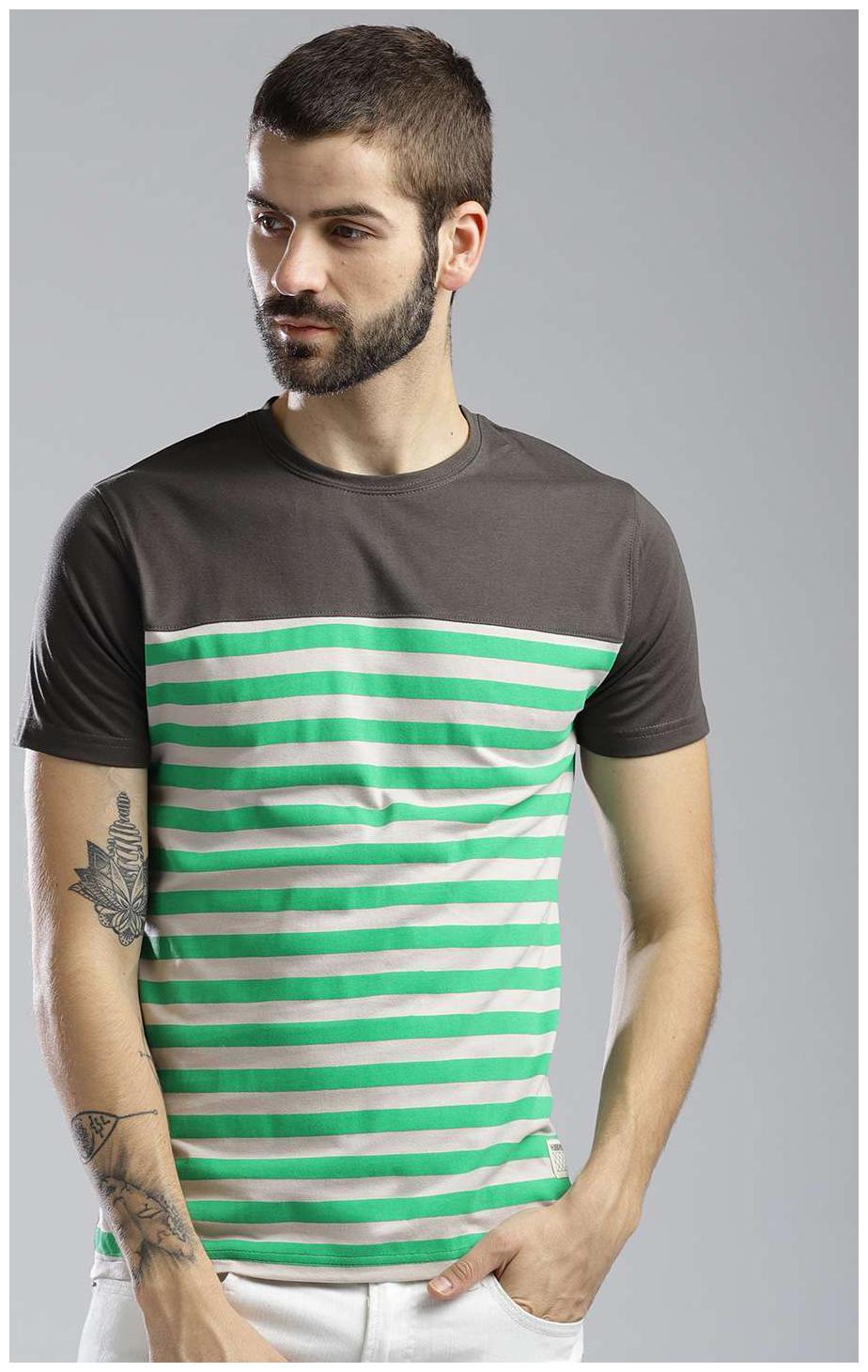 

Hubberholme Men Green Regular fit Cotton Blend Round neck T-Shirt - Pack Of 1