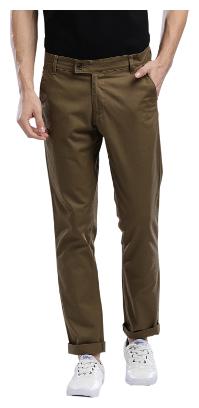 

Hubberholme Men Brown Solid Slim fit Chinos