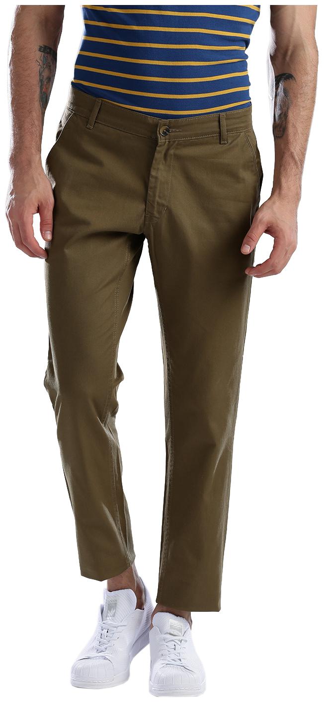 

Hubberholme Men Green Solid Slim fit Chinos