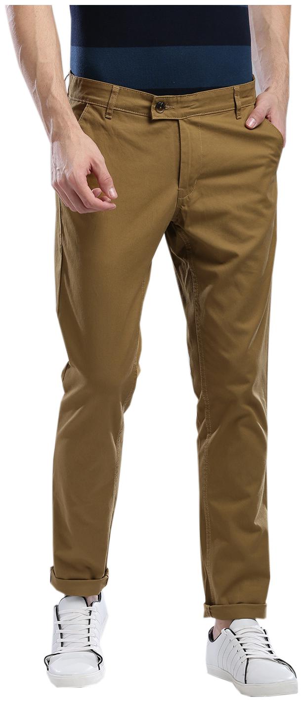 

Hubberholme Men Beige Solid Slim fit Chinos