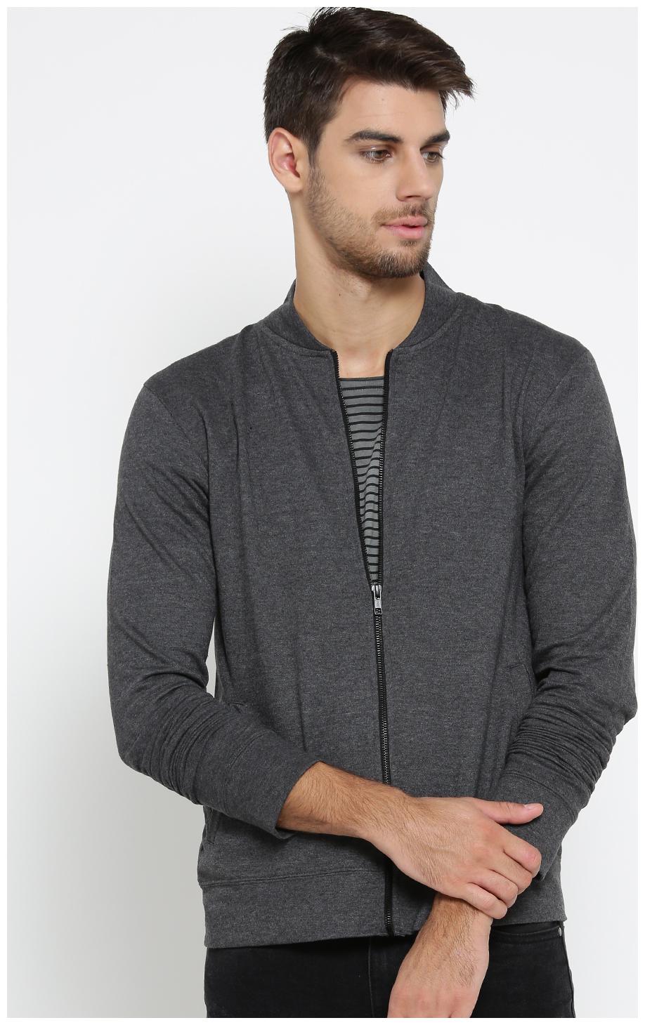 

Hubberholme Men Grey High neck Sweatshirt