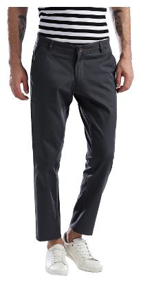 

Hubberholme Men Black Solid Slim fit Regular trousers