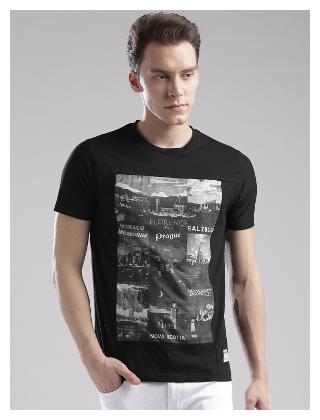 

Hubberholme Men Black Regular fit Cotton Round neck T-Shirt - Pack Of 1