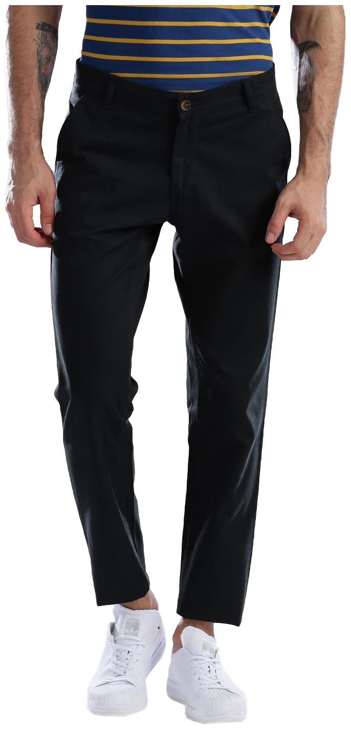 

Hubberholme Men Black Solid Slim fit Chinos