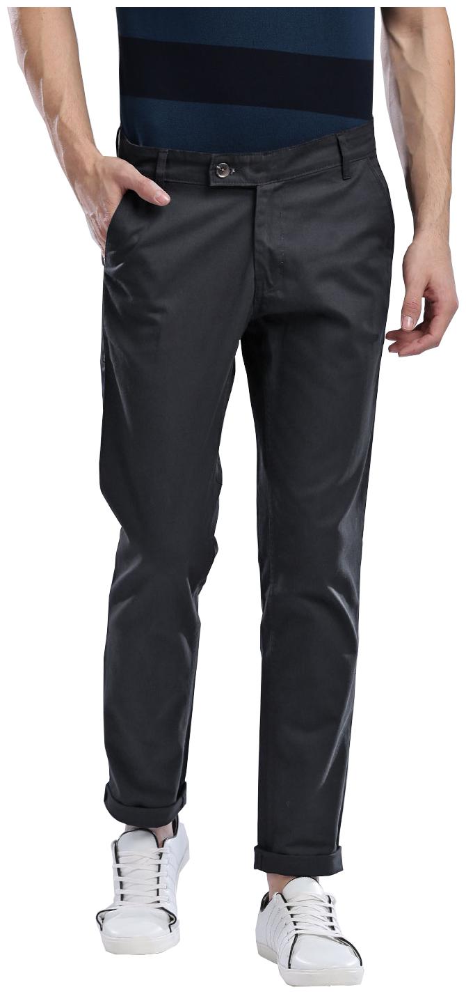 

Hubberholme Men Black Solid Slim fit Regular trousers