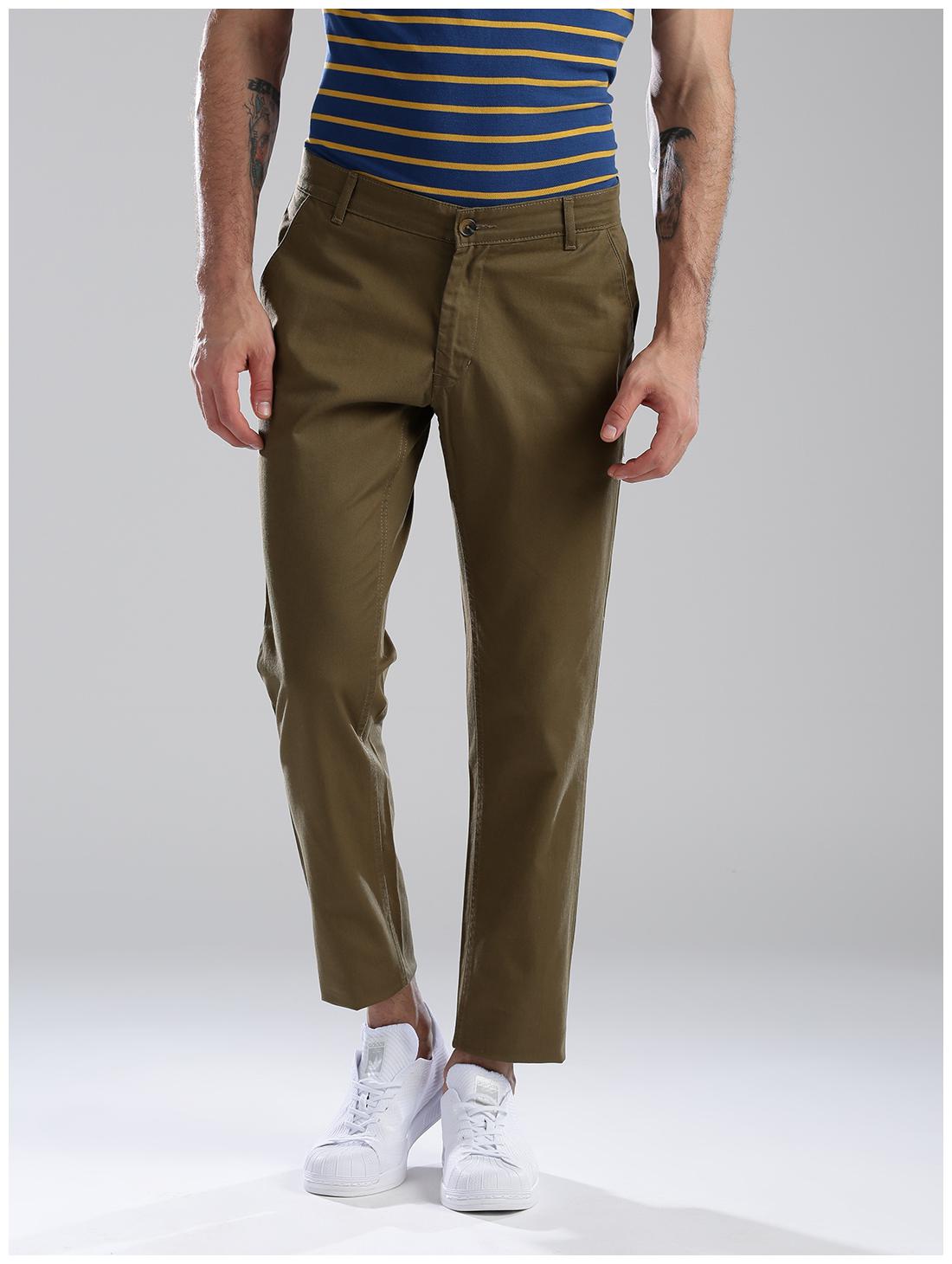 

Hubberholme Men Brown Solid Slim fit Chinos