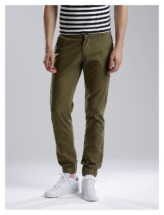 

Hubberholme Men Green Solid Slim fit Chinos