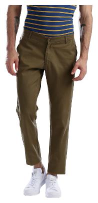 

Hubberholme Men Brown Printed Slim fit Regular trousers