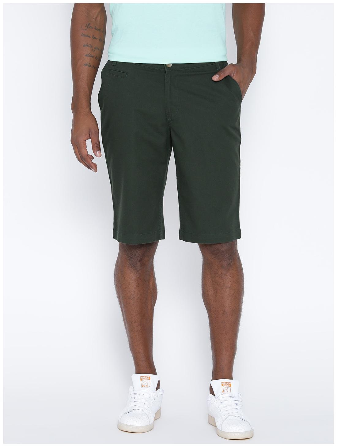 

Hubberholme Men Green Slim Fit Regular Shorts