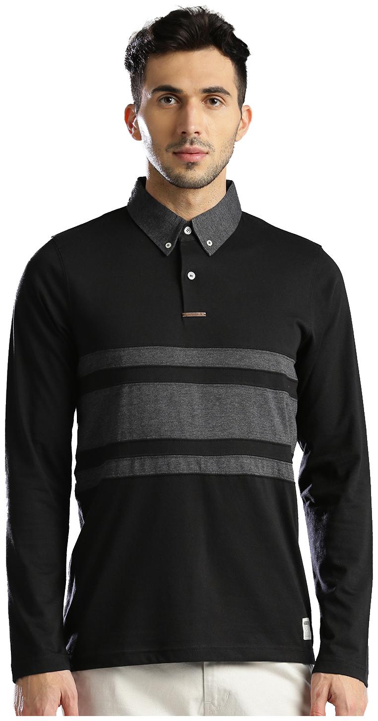 

Hubberholme Men Black Regular fit Cotton Polo collar T-Shirt - Pack Of 1