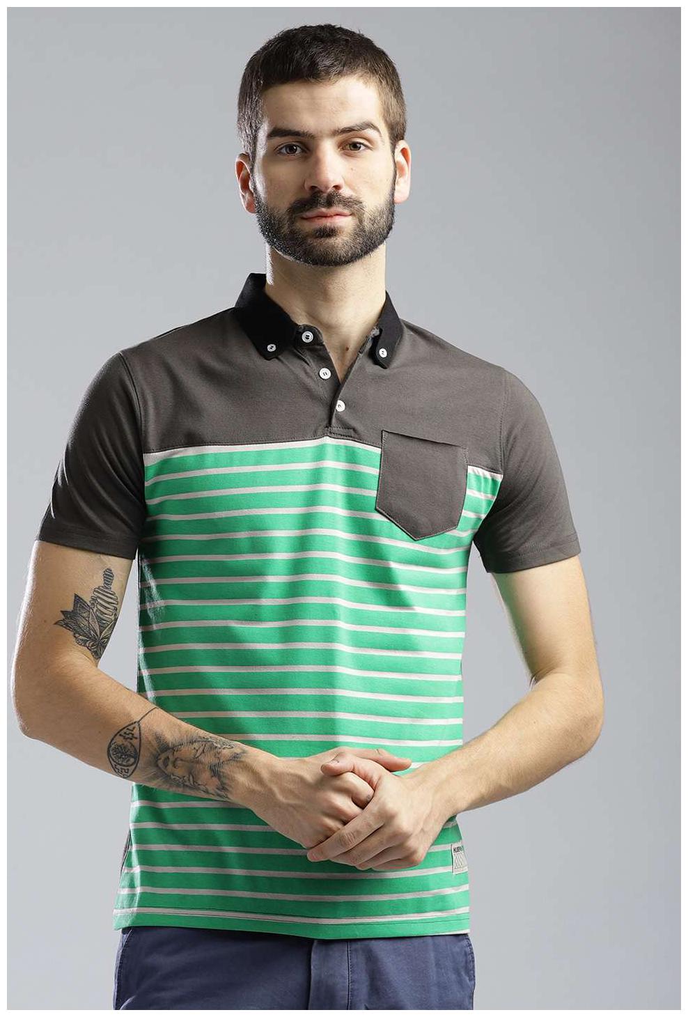 

Hubberholme Men Green Regular fit Cotton Blend Polo collar T-Shirt - Pack Of 1