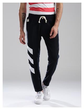 

Hubberholme Men Blue Solid Slim fit Track pants