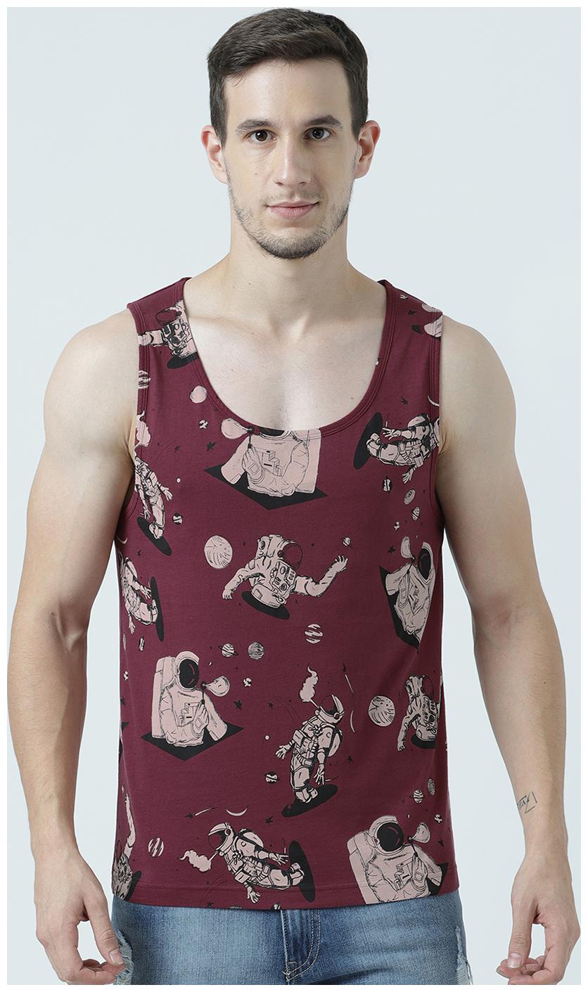 

Huetrap Mens The Space Graphic Sleeveless Tee