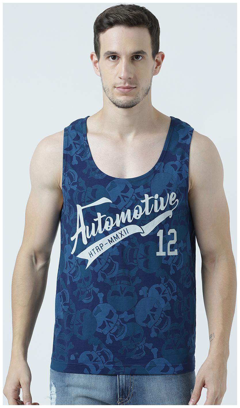 

Huetrap Mens Funky Skull - Camouflage Sleeveless Tee