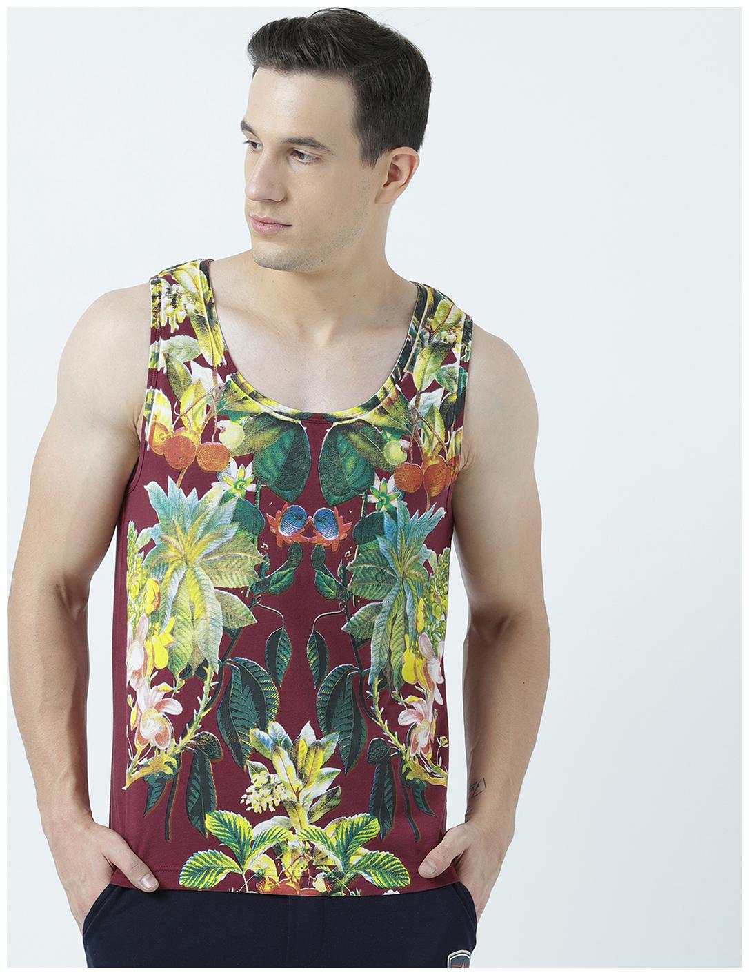

Huetrap Mens Colour Vibes- Graphic Sleeveless Tee