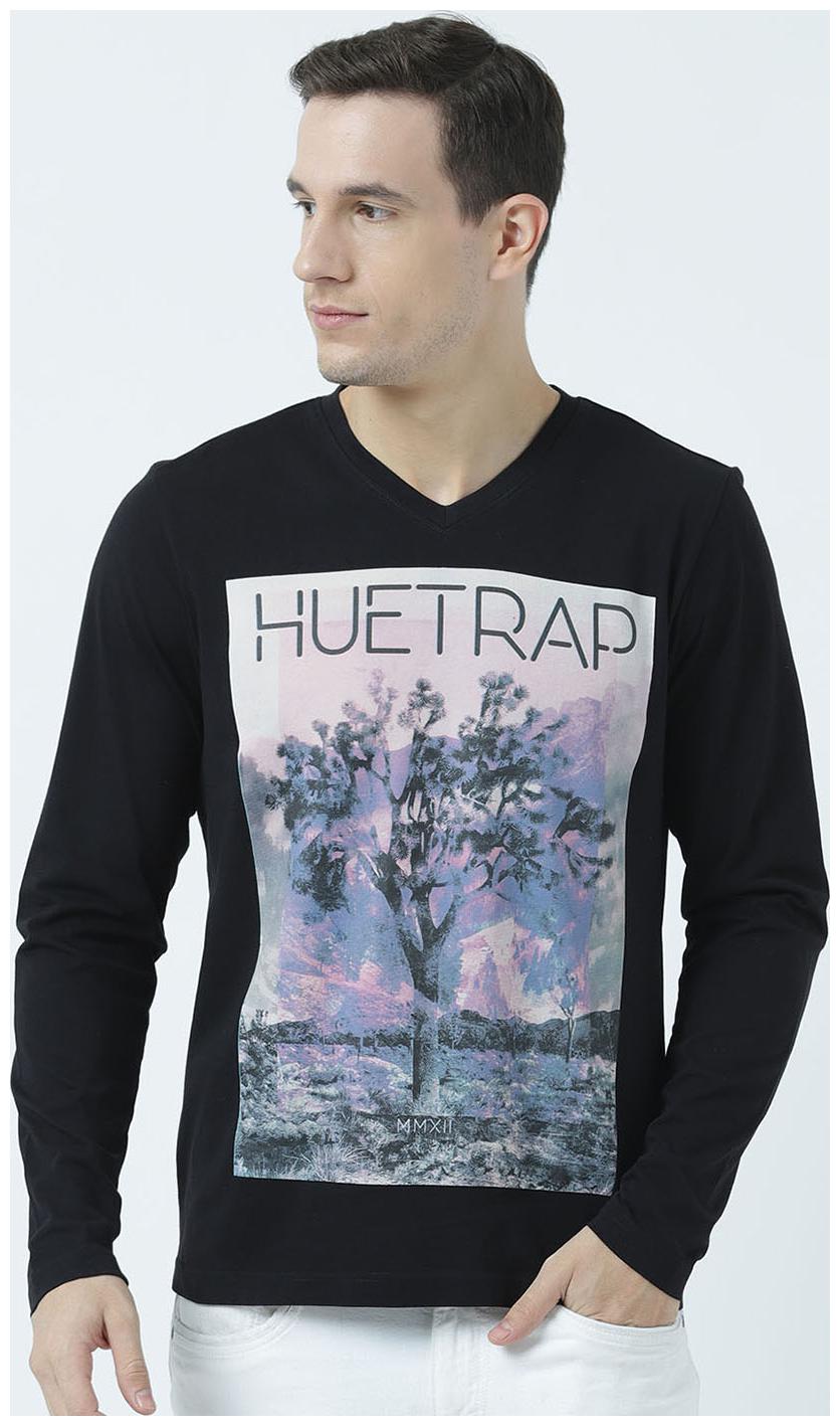 

Huetrap Mens Purple Tree Long Sleeves tee