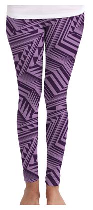 

Huetrap Geometric Tights - Purple