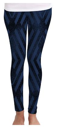 

Huetrap Geometric Tights - Blue