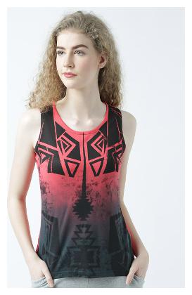 

Huetrap Women Pink Regular fit Round neck Polyester Tank top
