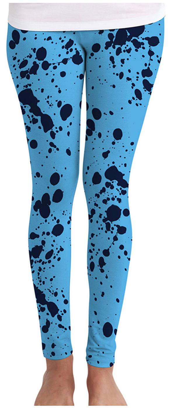 

Huetrap Printed Tights - Blue