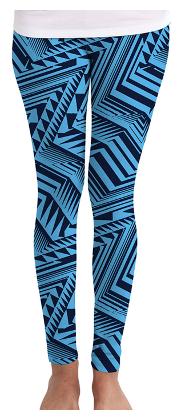 

Huetrap Printed Tights - Blue