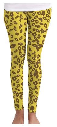 

Huetrap Printed Tights - Yellow
