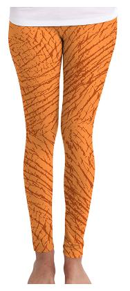 

Huetrap Printed Tights - Orange