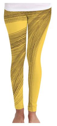 

Huetrap Printed Tights - Yellow