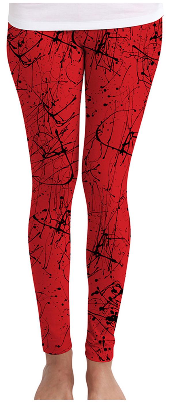 

Huetrap Printed Tights - Red