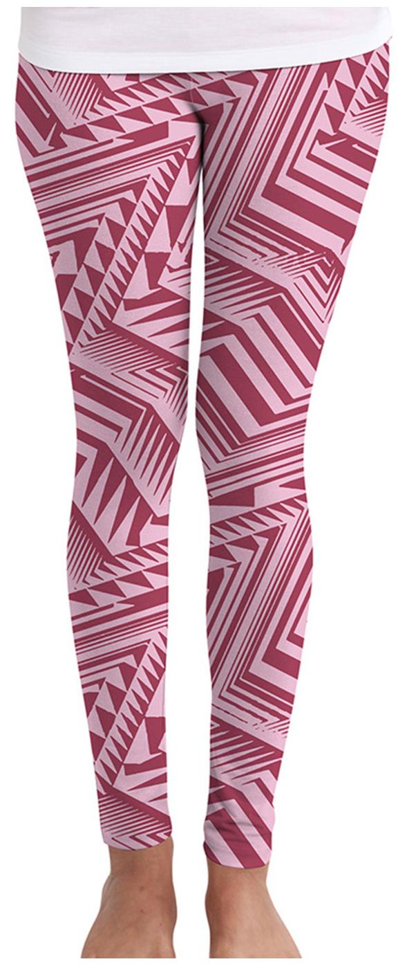 

Huetrap Printed Tights - Pink