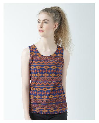 

Huetrap Womens Rejoice the Aztec Style Sleeveless Tank Top