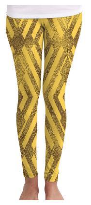 

Huetrap Geometric Tights - Yellow