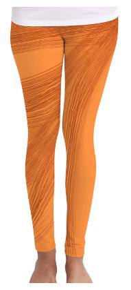 

Huetrap Printed Tights - Orange