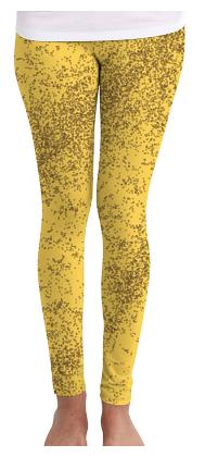

Huetrap Printed Tights - Yellow