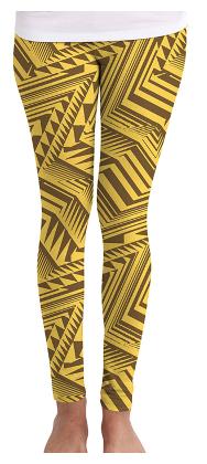 

Huetrap Printed Tights - Yellow