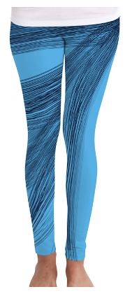 

Huetrap Printed Tights - Turquoise