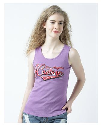 

Huetrap Women Purple Regular fit Round neck Cotton Tank top