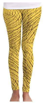 

Huetrap Printed Tights - Yellow