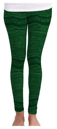

Huetrap Printed Tights - Green